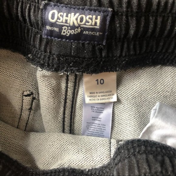 3 for $20❤️OshKosh B’Gosh charcoal grey boys sweatshirt pants joggers bottoms 10 - Picture 7 of 8